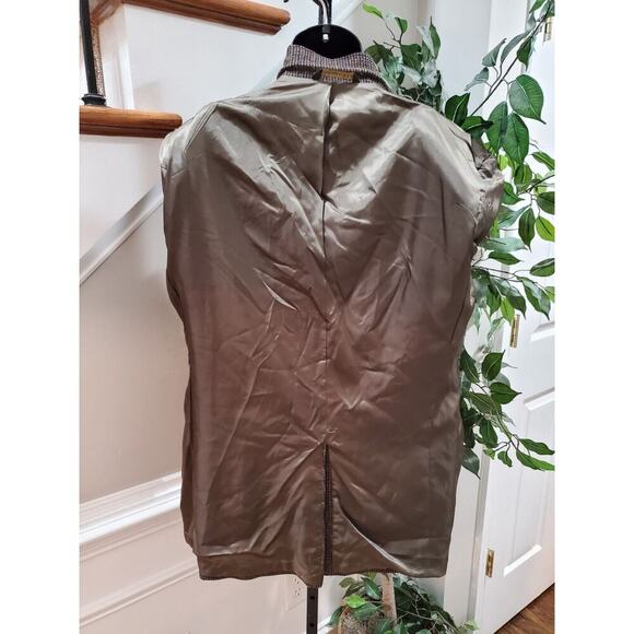 Arnold Palmer Men Brown Wool Single Breasted Long Sleeve Two Buttons Coat 42L - Picture 6 of 12